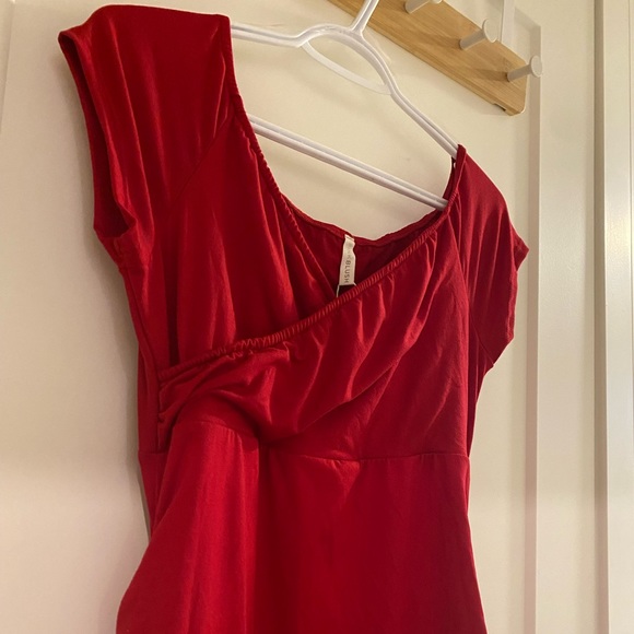 New Burgundy Maternity Dress - Picture 4 of 9